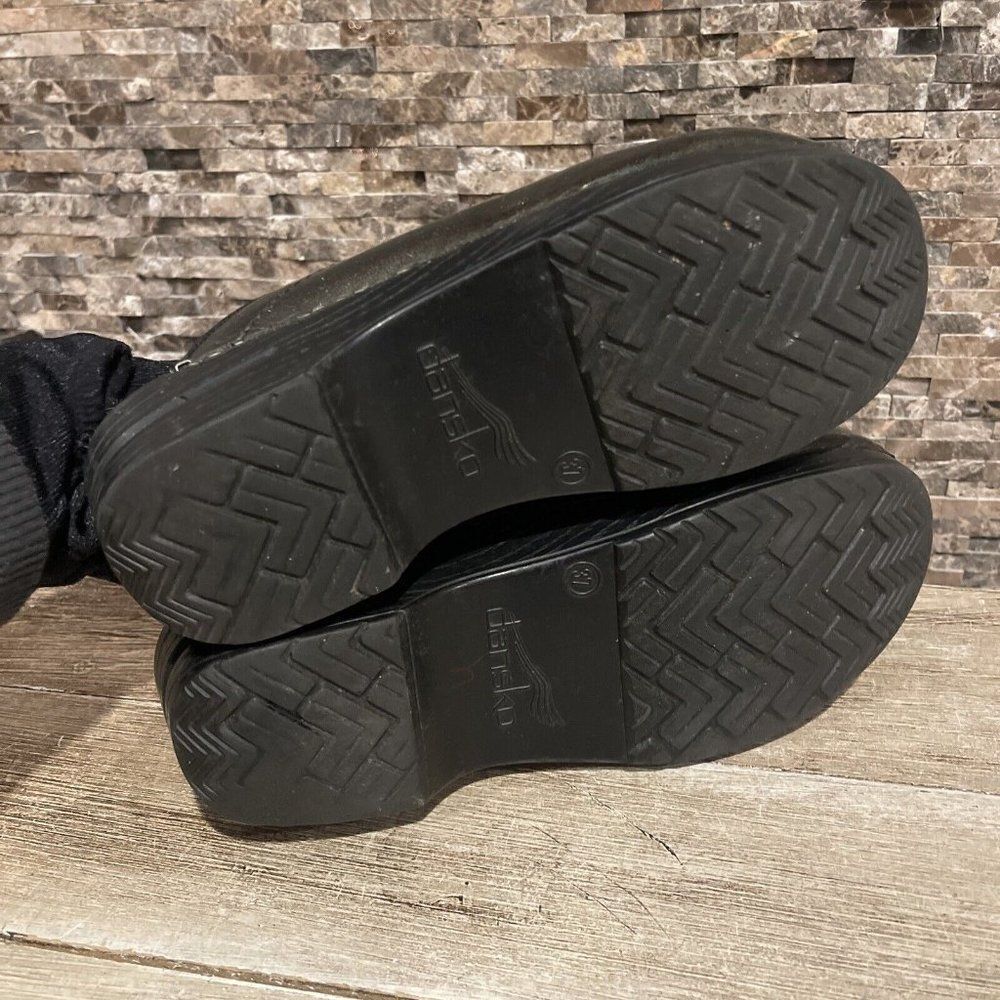 Dansko Slip On Clog Iridescent Size 37 Black - image 5